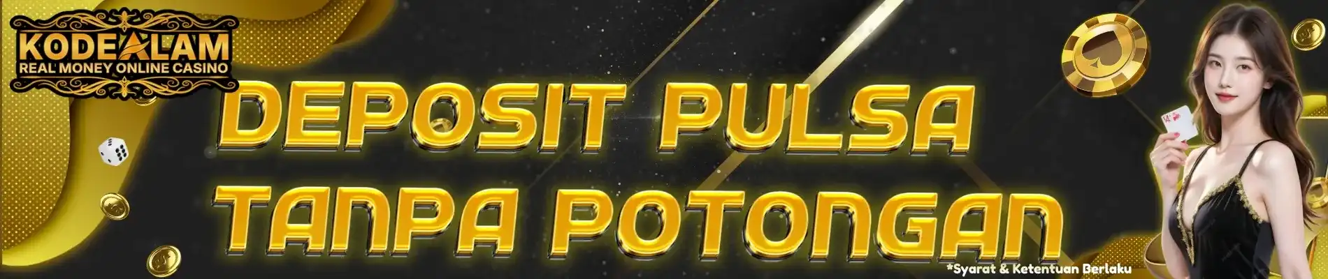 DEPOSIT PULSA TANPA POTONGAN